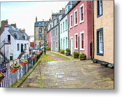 Queensferry Scotland Metal Print featuring the digital art Queensferry Scotland by SnapHappy Photos
