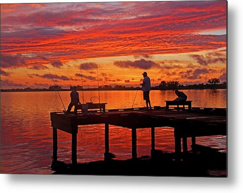 Fishing Metal Print featuring the photograph R and R by HH Photography of Florida