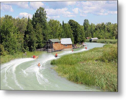 Usa Metal Print featuring the photograph Racing on Crooked River by Robert Carter