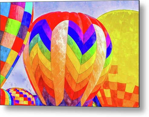 Balloon Glow Metal Print featuring the photograph Rainbows by Kevin Lane