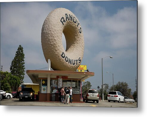 Donuts Metal Print featuring the photograph Randy's Donuts by Matthew Bamberg