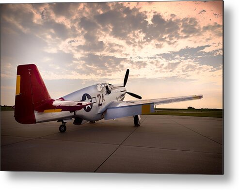 Airplane Metal Print featuring the photograph Ready for Flight by Carrie Hannigan