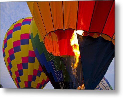 Hot Air Balloon Metal Print featuring the photograph Ready for takeoff by Www.cfwphotography.com