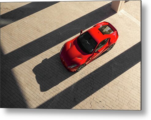 Ferrari Metal Print featuring the photograph Ready To Go by David Whitaker Visuals