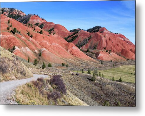 Grand Teton National Park Metal Print featuring the photograph Red Hills of the Gros Ventre by Kathleen Bishop