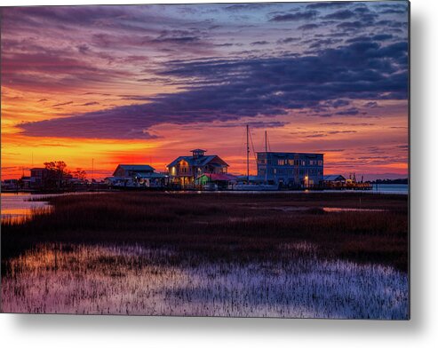 Southport Metal Print featuring the photograph Red sunrise by Nick Noble