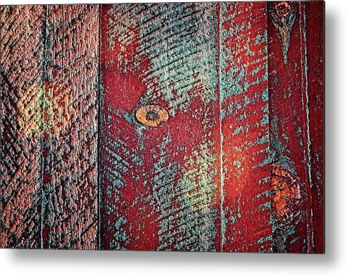 Abandoned Metal Print featuring the photograph Red Walls From The Past by David Desautel