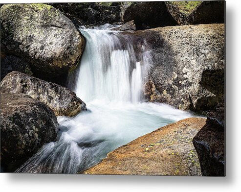 Eagle Lake Metal Print featuring the photograph Refreshing Mini Waterfall by Gary Geddes