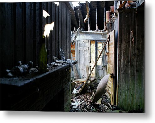 Urbex Metal Print featuring the photograph The open door by Eyes Of CC