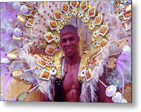 Trinidad Metal Print featuring the photograph Revel - Carnival, Trinidad and Tobago by Earth And Spirit
