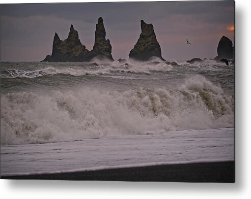 Iceland Metal Print featuring the photograph Reynisdrangar at Sunrise by Catherine Reading