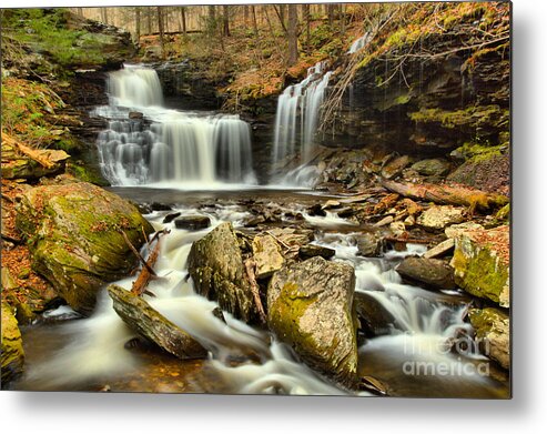 R Metal Print featuring the photograph Ricketts Glen Streams And Falls by Adam Jewell
