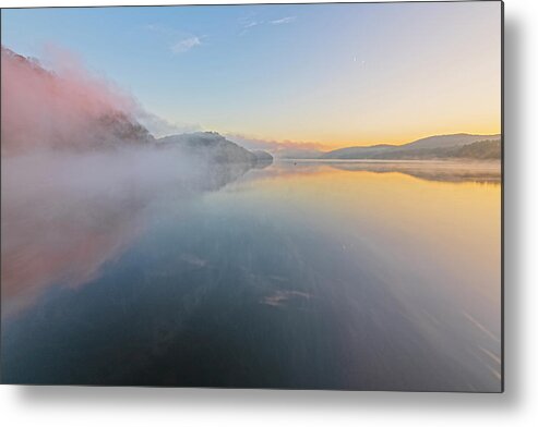 Morning Metal Print featuring the photograph Ritual Of Morning Mist by Angelo Marcialis
