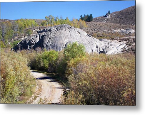 Road Metal Print featuring the photograph Road Through Granite Country by Jerry Griffin
