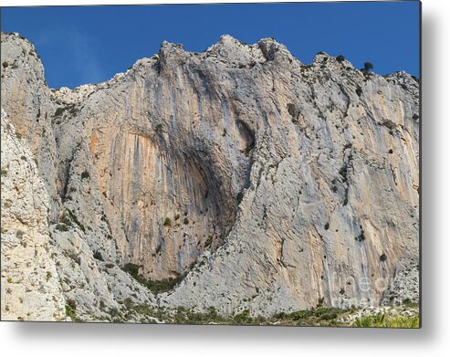 Mountains Metal Print featuring the photograph Rock formation in the mountains of Bernia by Adriana Mueller