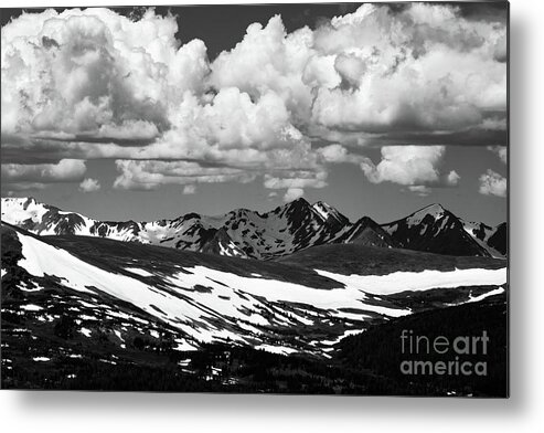 Clouds Metal Print featuring the photograph Rocky Mountain View by Ana V Ramirez