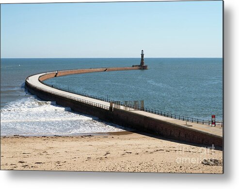 Roker Metal Print featuring the photograph Roker Pier by Bryan Attewell