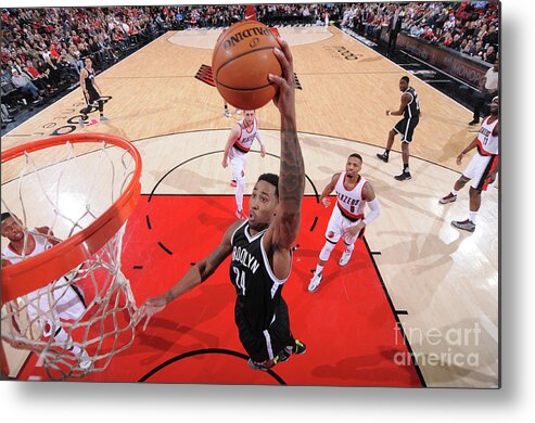 Nba Pro Basketball Metal Print featuring the photograph Rondae Hollis-jefferson by Sam Forencich