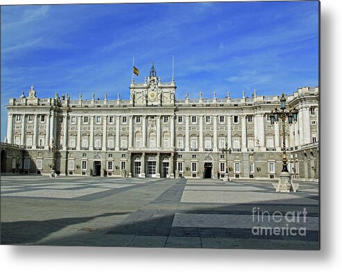 Travel Metal Print featuring the photograph Royal Palace of Spain by Tom Watkins PVminer pixs