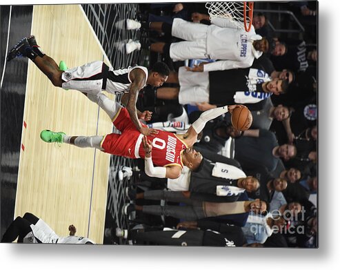 Nba Pro Basketball Metal Print featuring the photograph Russell Westbrook by Adam Pantozzi