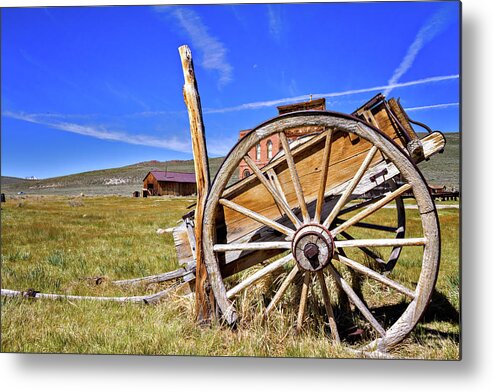 Bodie Metal Print featuring the photograph Rustic Wagon by Lana Trussell