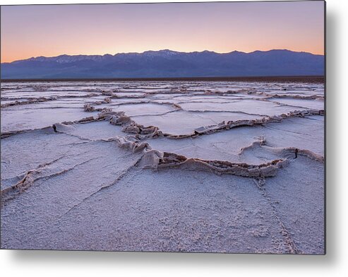 Death Valley Metal Print featuring the photograph Salt Pan, Badwater Basin by Alexander Kunz