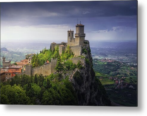 San Marino Metal Print featuring the photograph San Marino, Guaita tower view by Stefano Orazzini