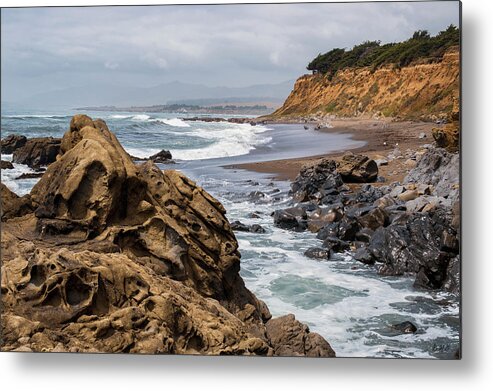 Landscape Metal Print featuring the photograph San Simeon CA Coastal I by David Gordon