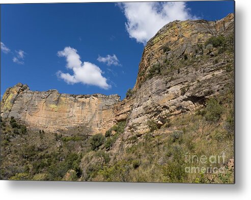 Sandstone Cliffs Metal Print featuring the photograph Sandstone Cliffs by Eva Lechner