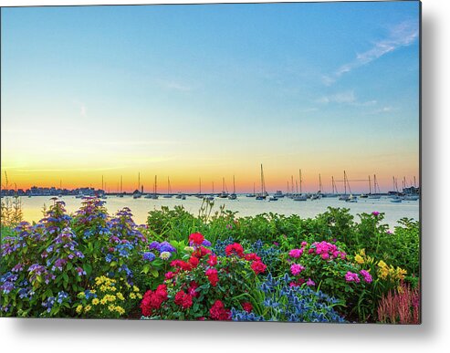 Scituate Harbor Yacht Club Metal Print featuring the photograph Scituate Harbor Yacht Club by Juergen Roth