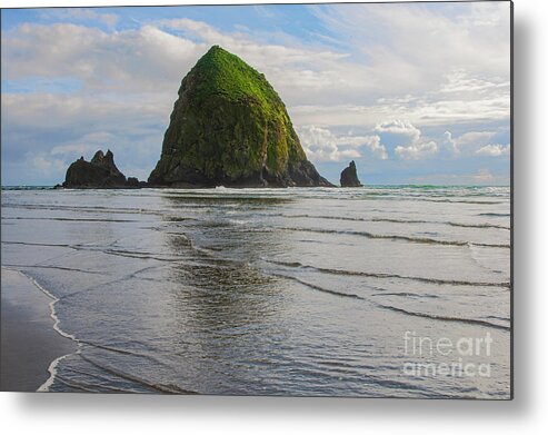 Cannon Beach Metal Print featuring the photograph Sea Stacks by Bob Phillips