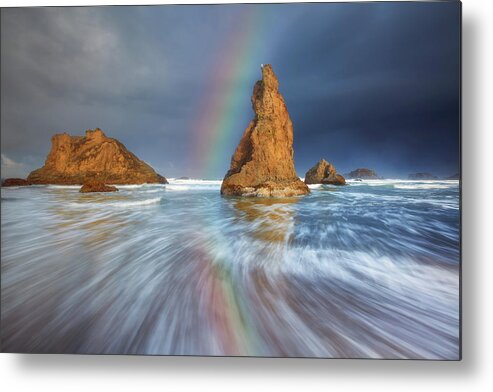 Oregon Metal Print featuring the photograph Seagull Storm Watch by Darren White