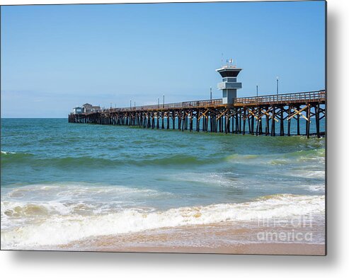 2015 Metal Print featuring the photograph Seal Beach Pier California Picture by Paul Velgos