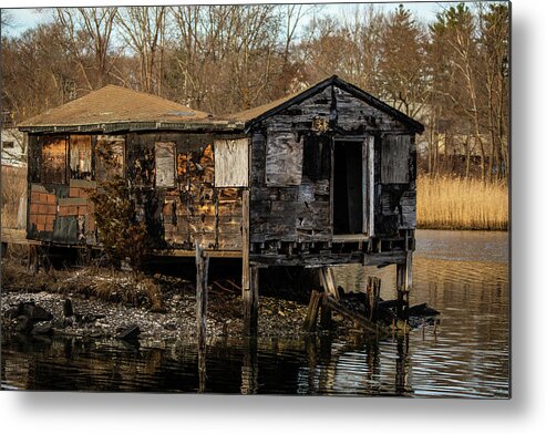 Apponaug Cove Metal Print featuring the photograph Seaside Shack by Denise Kopko