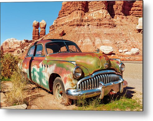 Cow Canyon Trading Post Metal Print featuring the photograph September 2021 Abandoned I by Alain Zarinelli