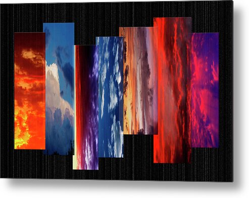 Color Metal Print featuring the photograph Seven Skys by Alan Hausenflock