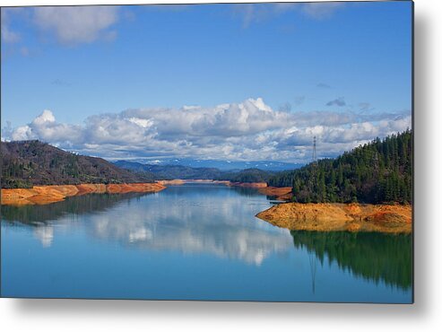 Photograph Metal Print featuring the photograph Shasta Lake by Beverly Read