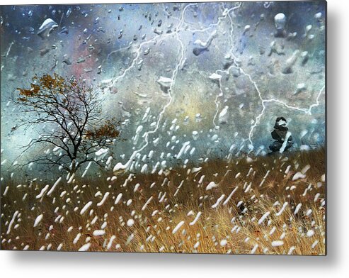 Storm Metal Print featuring the photograph Shelter From The Storm by Ed Hall