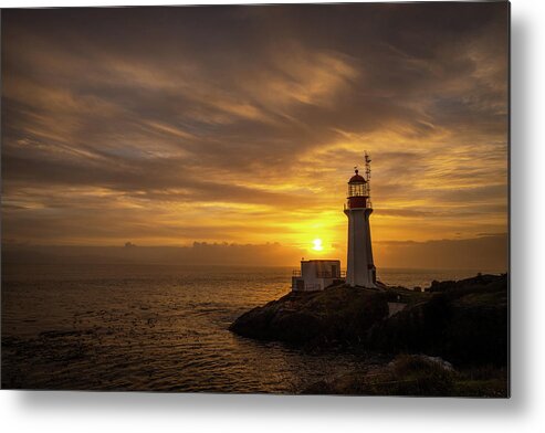 Sunset Metal Print featuring the photograph Sheringham Point Lighthouse by Bill Cubitt