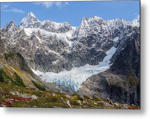 Mount Shuksan Metal Print featuring the photograph Shuksan Glacier by Michael Rauwolf