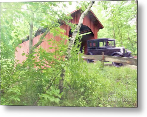 Covered Bridge Metal Print featuring the photograph Making House Calls by George Robinson