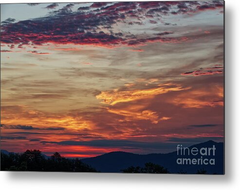 Smoky Mountains Metal Print featuring the photograph Smoky Mountain Sunrise 1 by Phil Perkins
