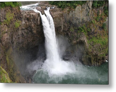 Snoqualmie Metal Print featuring the photograph Snoqualmie Falls - 5 by Christy Pooschke