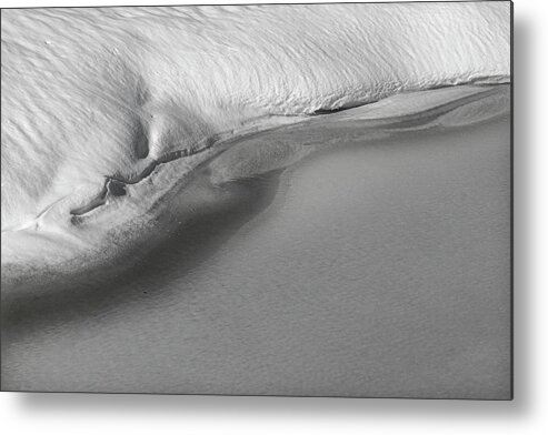 Curve Metal Print featuring the photograph Snow And Ice Curves by Phil And Karen Rispin