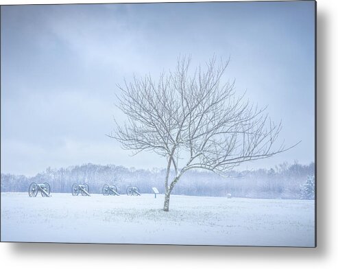 Snow Metal Print featuring the photograph Snow At Shiloh National Military Park by Jordan Hill