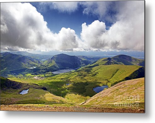 Beautiful Metal Print featuring the photograph Snowdonia landscape by Jane Rix