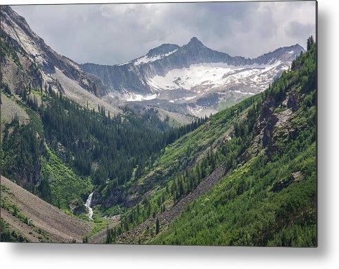 Snowmass Metal Print featuring the photograph Snowmass Mountain Afternoon by Aaron Spong