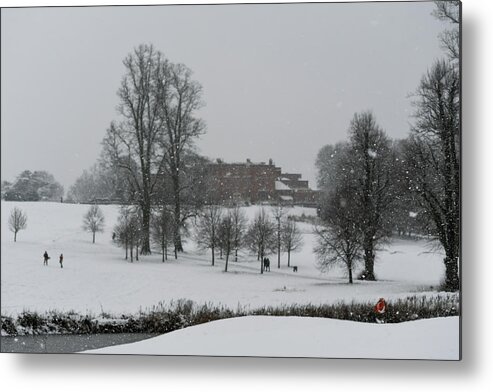 Herts Metal Print featuring the photograph Snowy scene by Andrew Lalchan
