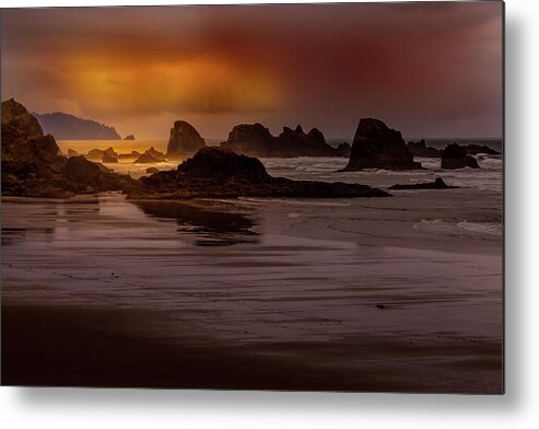 Solitude On Indian Beach Metal Print featuring the photograph Solitude on Indian Beach by David Patterson