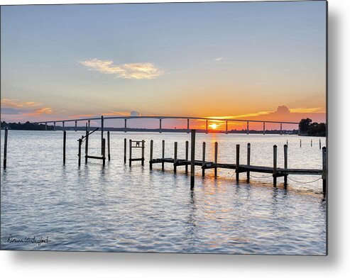 Maryland Metal Print featuring the photograph Solomons Sunset Reflections by Donna Twiford